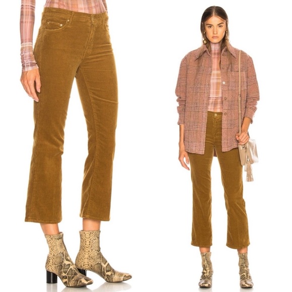 MOTHER Denim - Mother The Outsider Crop Corduroy